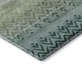 thumbnail image 3 of Addison Rugs Mayfield Premium Machine Washable Transitional Geometric Teal Rectangle Rug, 10' X 14' Machine Washable Transitional Geometric Teal Oversized Sherpa Throw Blanket, 3 of 6