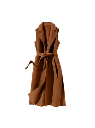 Long wool deals vest womens
