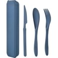 thumbnail image 1 of Travel Utensils with Case, Reusable Plastic Cutlery, Travel Cutlery Set., 1 of 4