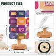 thumbnail image 2 of Yayeee Table Lamp for Bedroom Nightstand LED Portable Bedside Warm Light, Colorful Jars, 2 of 7