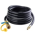 thumbnail image 2 of 12ft Flexible Rubber Propane Gas Connection Hose - Quick-Install Low-Pressure Adapter for Portable BBQ Grills, Fire Pits, Cook Stoves, RVs & Outdoor Heaters - Explosion-Proof, Weather-Resistant,, 2 of 5