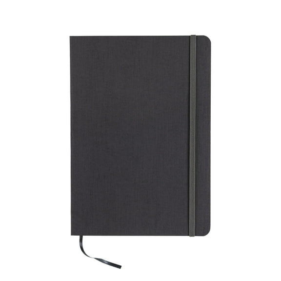 Fabriano Ecoqua Plus Stitch-Bound Notebook, 5.8" x 8.3", A5, Lined, Gray