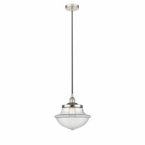 Innovations Lighting  Oxford - 1 Light 12" Cord Hung Mini Pendant Clear/Polished Nickel