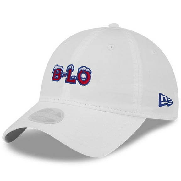 Women's New Era-White Buffalo Bills 2025 Rivalries Collection Pony Tail Adjustable Hat