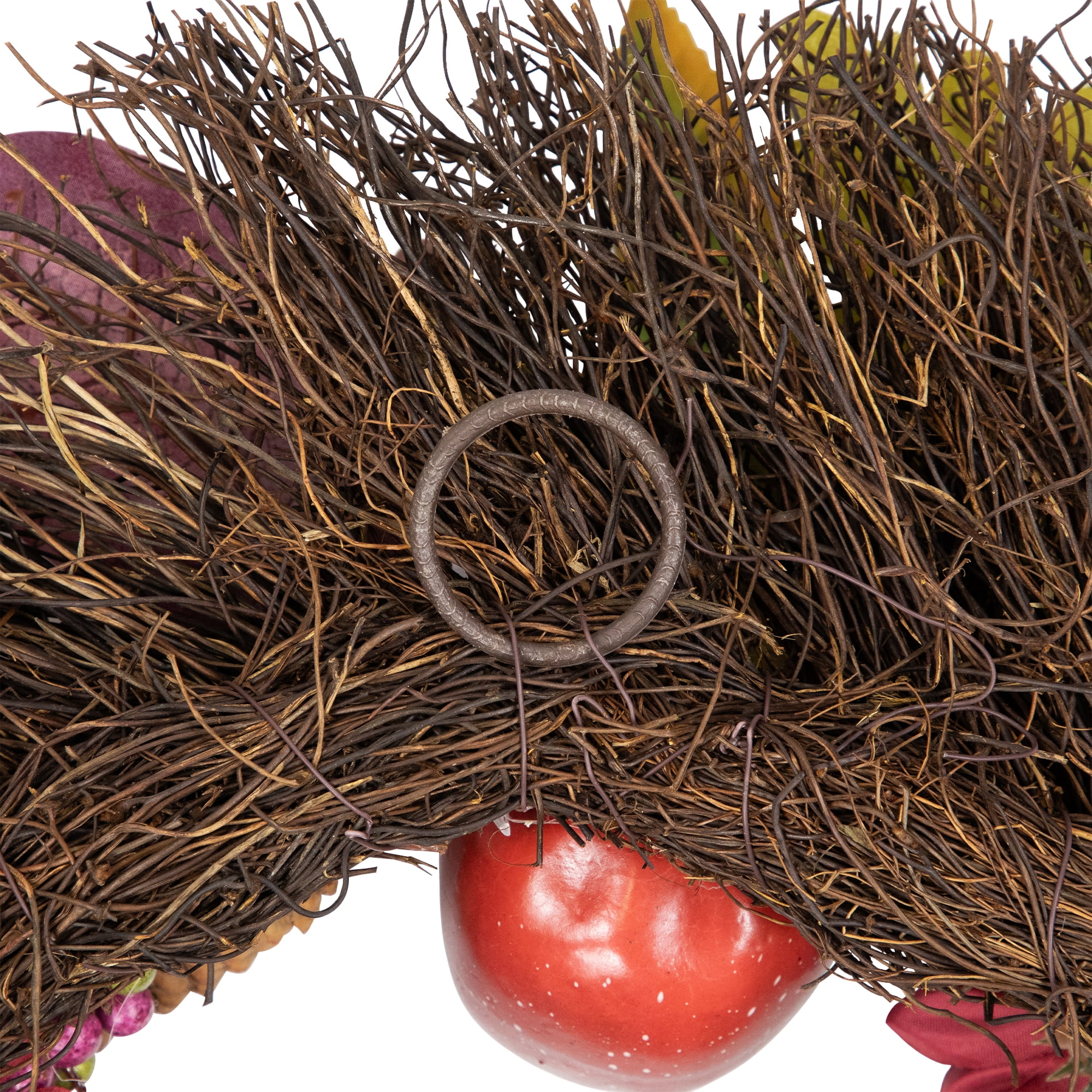 Northlight Mums and Pomegranates Artificial Fall Harvest Floral Wreath 28-Inch