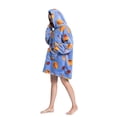 thumbnail image 3 of Oversized Wearable Blanket Hoodie For Adult Kids - Big Hooded Sherpa Junior Sweatshirt With Front Pocket, 3 of 5