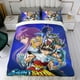 thumbnail image 4 of Los Caballeros del Zodiaco Conjunto de sábanas temático, trío de piezas, cómodo y amigable con la piel, diseño único, regalo de decoración para el hogar para familiares, amigos y fans,135cm *200cm, 4 of 6