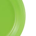 thumbnail image 3 of JAM Paper Round Plastic Party Plates, Lime Green, 20 per Pack, Medium, 9", 3 of 3
