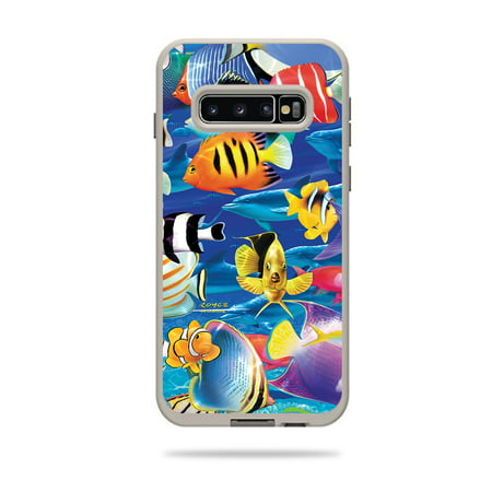 Skin For Lifeproof Fre Case Samsung Galaxy S10+ - Tropical Fish | MightySkins Protective, Durable, and Unique Vinyl Decal wrap cover | Easy To Apply, Remove, and Change