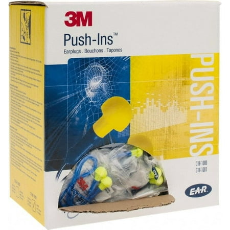 

3M Reusable Corded 28 dB Earplugs Yellow 100 Pairs