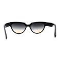 thumbnail image 4 of Womens Mod 20s Art Deco Cat Eye Horn Rim Plastic Sunglasses Black Brown, 4 of 5