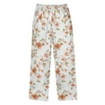thumbnail image 2 of FORMRS Kids Pajama Pants with Pockets Size 6-8Y Boys Lounge Sleep Bottoms, Orange Floral Blooms, 2 of 8