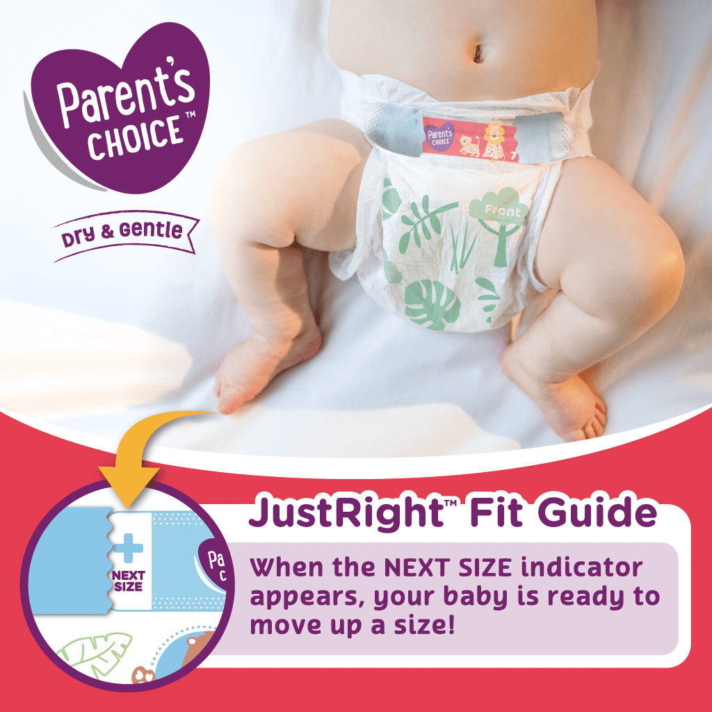 Parent's Choice Dry & Gentle Diapers - 7 Each