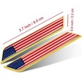 thumbnail image 2 of HSHDLDF Car Styling 3D Aluminum Epoxy National Flag Logo Emblem Sticker Metal Decal Badge Auto Exterior Accessory (America Gold), 2 of 4