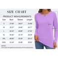 thumbnail image 5 of MOSHU Plus Size 3 Pack T Shirts for Women Crew Neck Long Sleeve Womens shirts Casual Loose Fit Fall Tops, 5 of 8