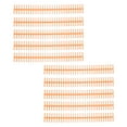thumbnail image 2 of Binding Spines, 10Pcs Strong Adhesion 1/2in 30 Holes Binding Combs  For Office Orange, 2 of 8