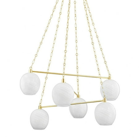 

Hudson Valley Lighting - Asbury Park - 6 Light Chandelier-20.25 Inches Tall and