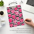 thumbnail image 2 of FMSHPON Pink Hearts Stripe Valentine's Day Clipboard Hardboard Wood Nursing Clip Board and Pull for Standard A4 Letter 13x9 inches, 2 of 5