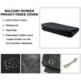 thumbnail image 3 of CJC Balcony Privacy Screen Cover, Privacy Screen Balcony Shield for Porch Deck Backyard Patio, 3'x16.5', Black, 3 of 9
