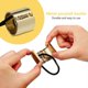 thumbnail image 2 of Beaupretty 4pcs Metal Hair Ponytail Buckle Band Wrap Holder Tie Hair Band Fashion Accessory for Women Girls, 2 of 3