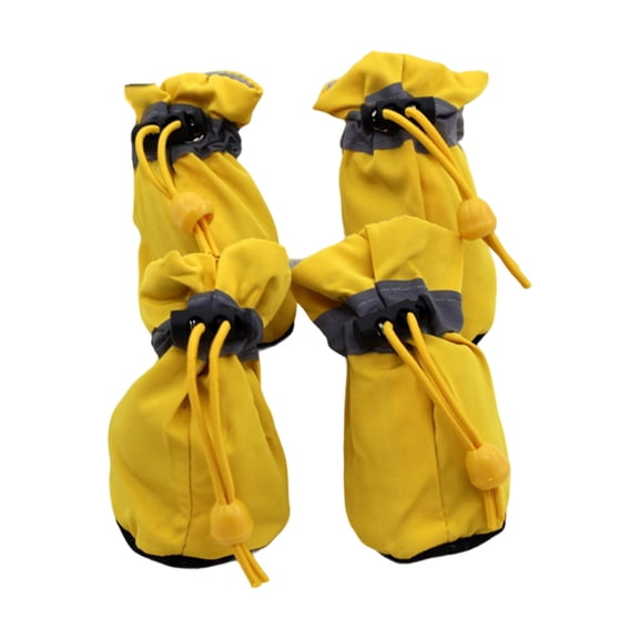 2 Pair Dog Socks Protective Thick Grip Dogs Feet Cover Socks with Adjustable Drawstring for Outdoor Prevents Sliding