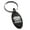Black, variant on Stainless Steel Pirate Skull & Cross Swords Engraved Small Oval Charm Keychain Keyring