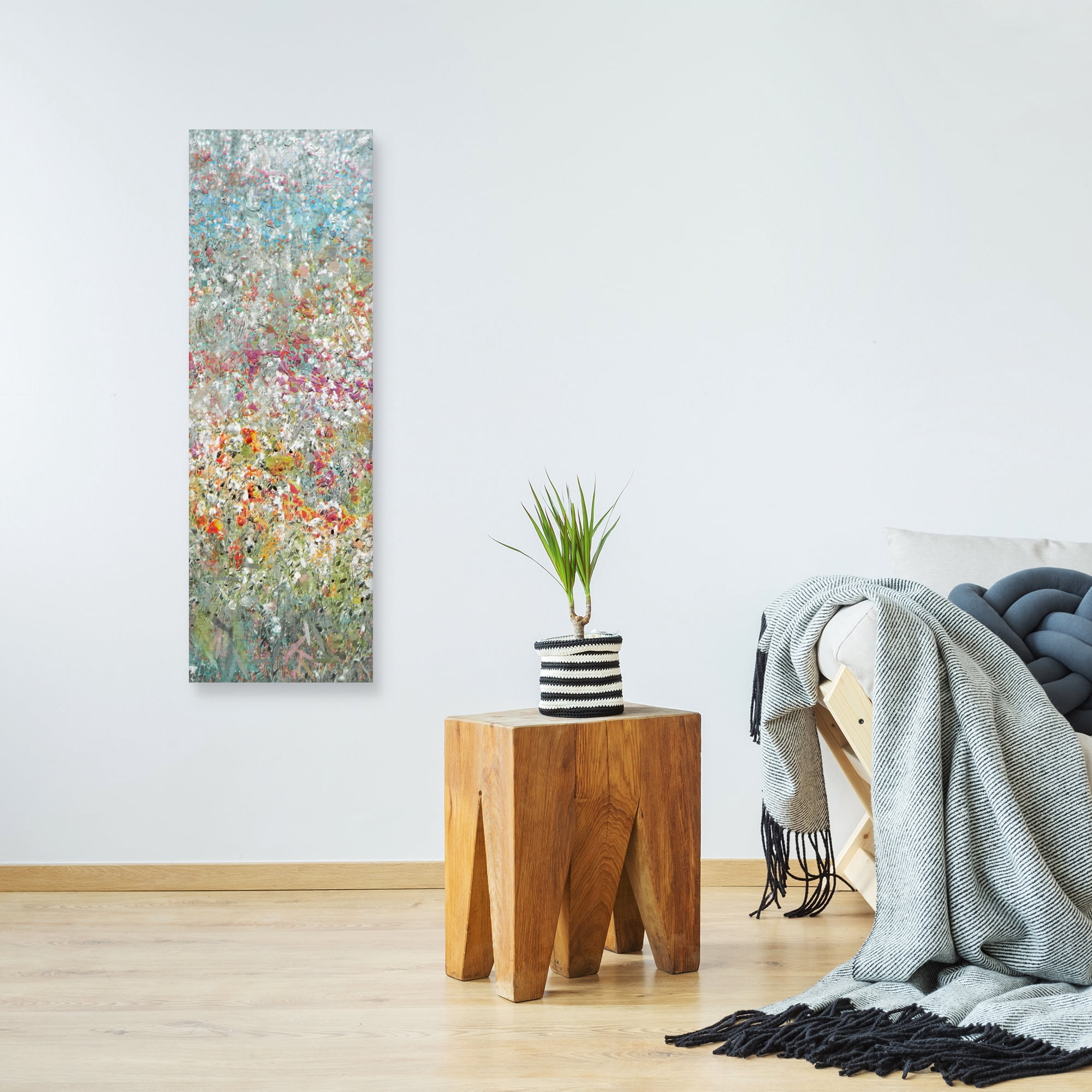 Flower Field Panel I by Studio Arts Canvas Art Print