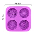 thumbnail image 2 of MYG Savon Rond en Silicone Fleur Embossée 3D Fabrication de Savon Décoration Maison, 2 of 9