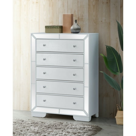 Glory Furniture Hollywood Hills 5 Drawer Chest White