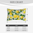 thumbnail image 6 of Bingfone Lemon1 Standard Size Pillowcase, Long Staple Pure Cotton Envelope Closure Pillow Cover,14"X20", 6 of 9