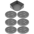 thumbnail image 1 of 1 juego de posavasos de silicona flexible y gruesa, resistentes al calor, redondos para tazas de té, 1 of 7