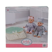 My Sweet Love: My Cuddly Baby® Doll Twins Play Set, Grey Outfits, 7 Pieces Included