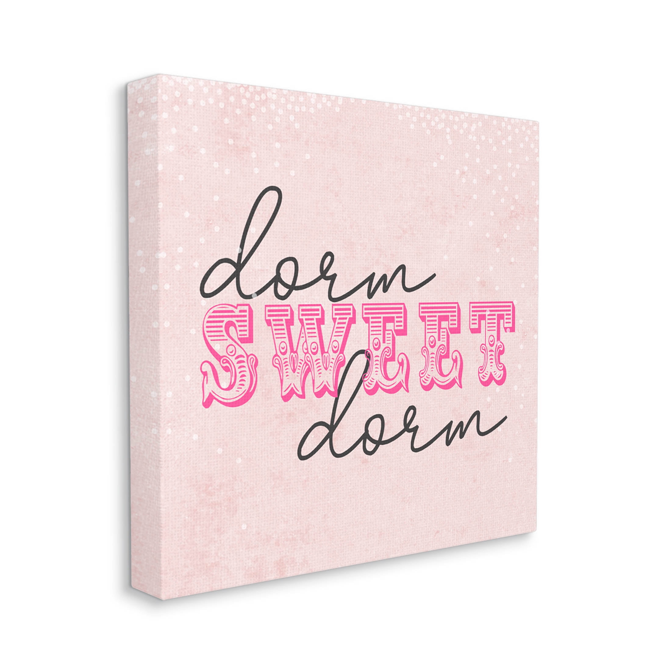 Stupell Industries Sweet Dorm Detailed Typography Graphic Art Gallery Wrapped Canvas Print Wall Art, Design by Sundance Group