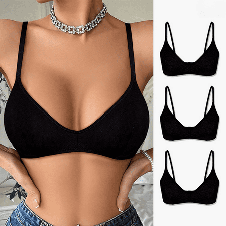 Women s Bra Wireless Bra Stretch Breathable Sports Bra Lightly Lined Bralette Stretch