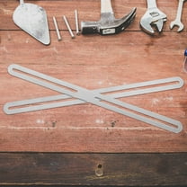 Masteelf 2pcs Adjustable Bracket for Fence Mailbox or Gate Stainless Steel Mending Plate for Stable Installation Flat Support