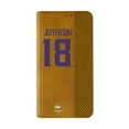 thumbnail image 2 of Keyscaper Justin Jefferson Brown Minnesota Vikings Folio iPhone Case, 2 of 7