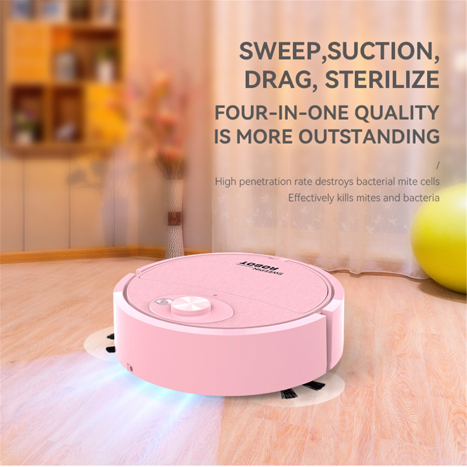 New Kids Holiday Gifts Smart Robot Toy Vacuum Cleaner Auto Floor Cleaning Toy Play with Childrenand Pet
