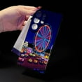 thumbnail image 6 of SKLYDDI Multicolor Festive Carnival for Galaxy S25 Case - Pointillist Ferris Wheel & Game Booths Design, TPU Flexible Cover, Aesthetic Cute, 6 of 7