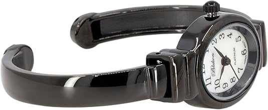 Blekon Collections 20mm Platinum Women's Cuff Watch 8200