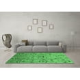 thumbnail image 3 of Ahgly Company Indoor Square Abstract Emerald Green Modern Area Rugs, 8' Square, 3 of 4