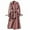 Pink, variant on Women's Double Breasted Long Trench Coat Belted Notch Lapel Overcoat Windproof Classic Outerwear Dressy Business Office Pea Coat