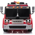 thumbnail image 3 of Wonderlanes 12V Licensed Mack Truck Powered Ride-On Toy with LED Headlights, Red, 3 of 13