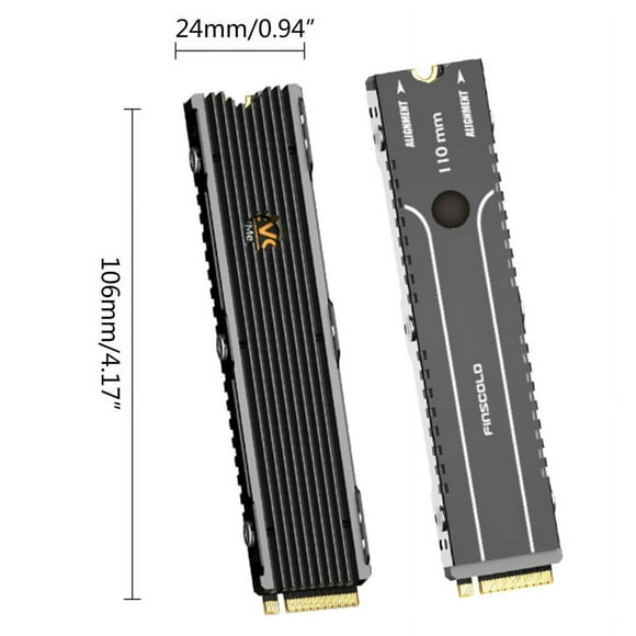 Ultra Thin Aluminum NVME M.2 22110 NGFF SSD Solid State Hard Drive Heat Sink Desktop HDD Dedicated PCI-E NVME Radiator 24BB