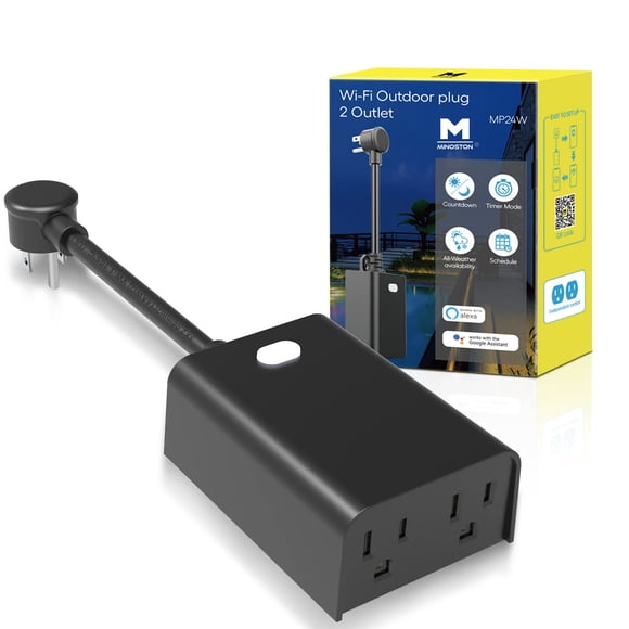 Enchufe inteligente para exteriores Minoston MP24W 2 con control individual