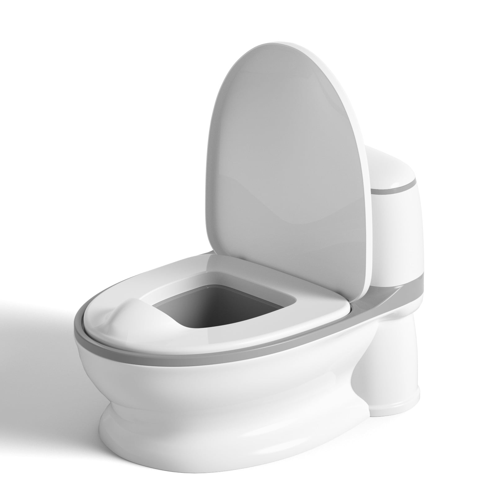 Toddler Baby Potty Training Toilet Realistic Little Flushing Trainer