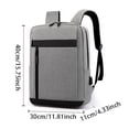 thumbnail image 3 of VBEWZET Unisex Large Capacity Laptop Backpack with USB Charging Port, Multifunctional Business Travel Daypack, Casual Computer Backpack for Men Women Office Commute Grey, 3 of 8
