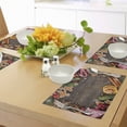 thumbnail image 4 of Ambesonne Gingerbread Man Place Mats Set of 4, Spices Biscuits, Standard Size, Multicolor, 4 of 6