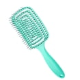 thumbnail image 1 of letairis Large Curved Comb Hair Styling Comb Comb Hollow Massage Comb Portable Long Green, 1 of 8