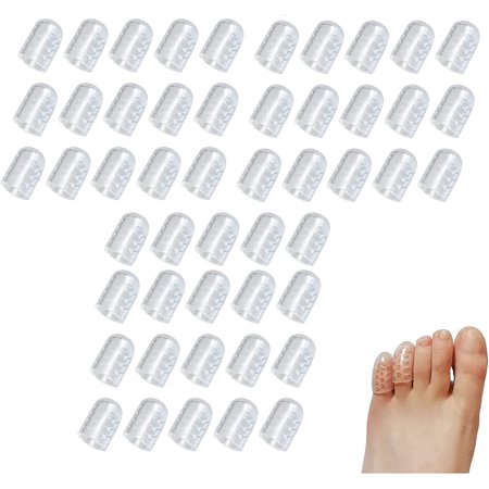 Silicone Anti-Friction Toe Protector -Silicone Breathable Toe Covers, for Women Men Cushioning Toe Corns, Calluses, Blisters and Pain Relief (10)
