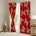 thumbnail image 3 of Feelyou Butterfly Black Out Curtains, Red Leopard Print Curtains Pack of 2 (42x63 Each), 3 of 6